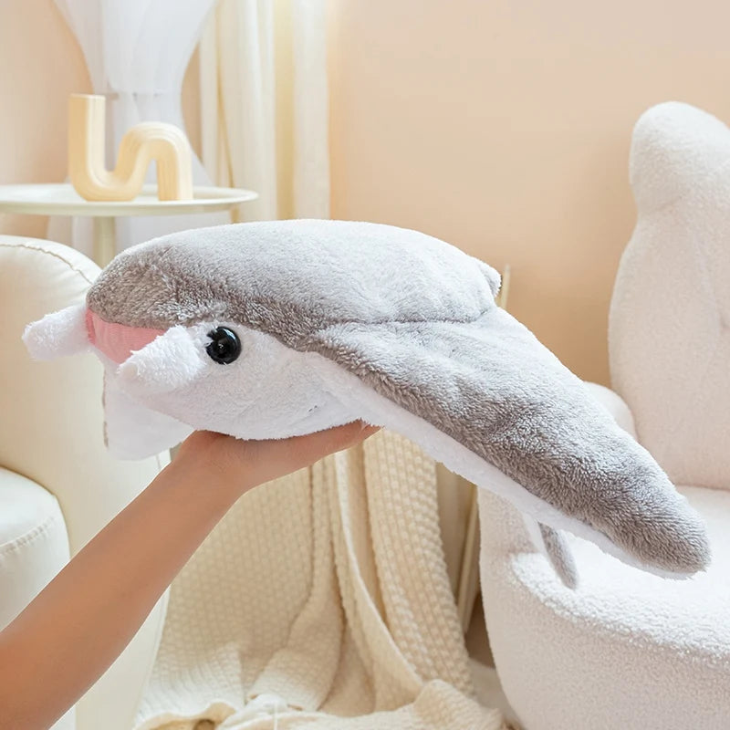 New Cartoon Fish Manta Ray Plush Toy Cute Devil Rajiformes Cute Mobulidae Plushies Pillow Stuffed Soft Marine Life Dolls Gifts