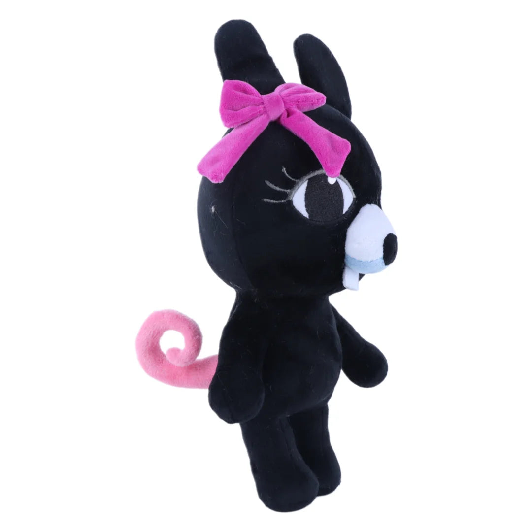 黒ウサギ ぬいぐるみ 白い顔とリボン付き ペアセット