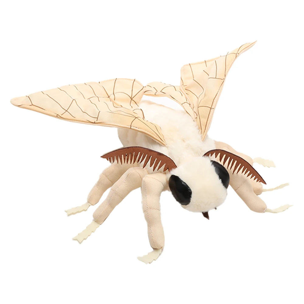 25cm Cute Insect Silkworm Moth Plush Toys Fidelity Silkworm Plushie Insect Animals Simulation Stuffed Doll Kawaii Toy Kids Toys