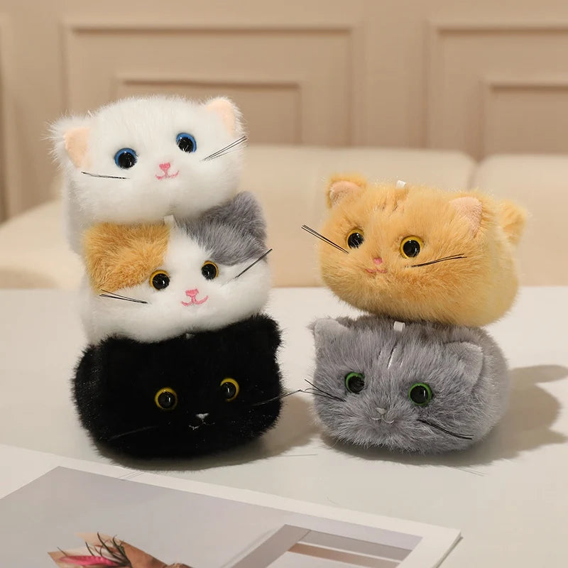 かわいい ふわふわ ミニ 猫 ぬいぐるみ 多色セット 青い目あり