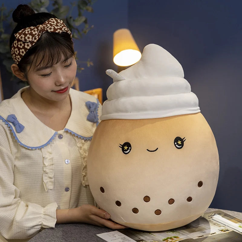 タピオカミルクティー ふわふわ 抱き枕 ぬいぐるみ