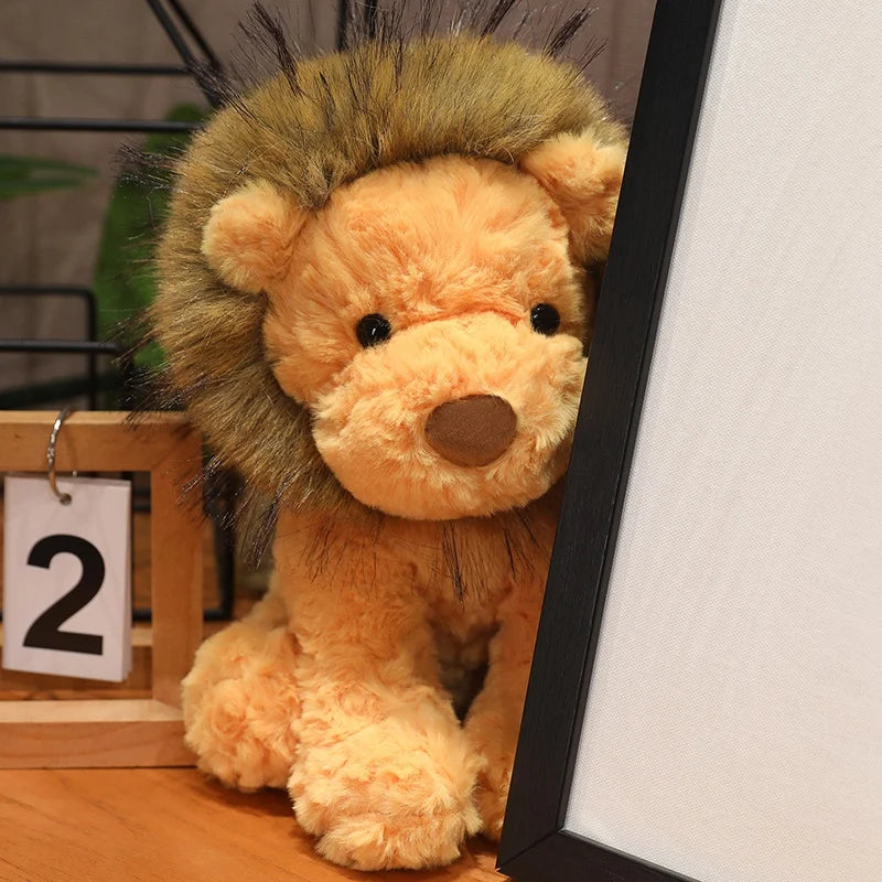 23cm Super Soft Cute Lion Plush Toys Movie Stuffed Animals Cartoon Lion Dolls Toys for Kids Room Decor Girls Boys Birthday Gifts