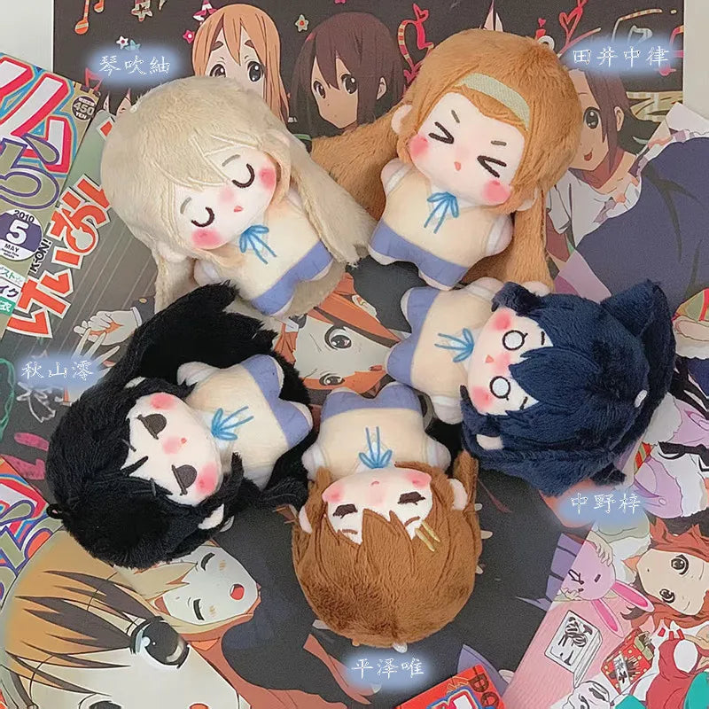 10cm K-on! Cotton Plush Toys Hirasawa Yui Japanese Anime Tainaka Ritsu Cotton Doll Kawaii Toys Valentine Birthday Gift for Girls