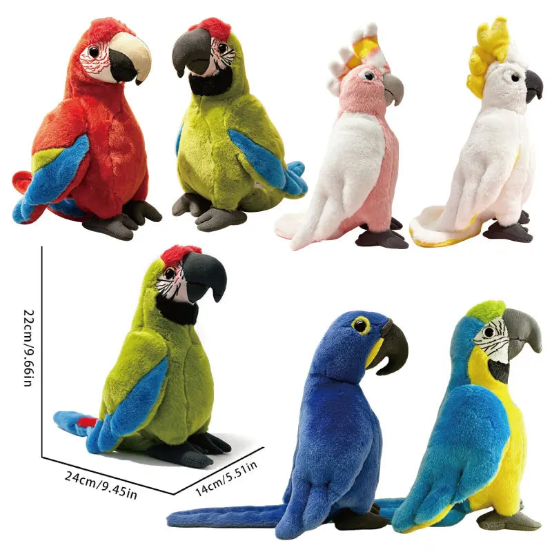 リアルな オウム インコ ぬいぐるみ