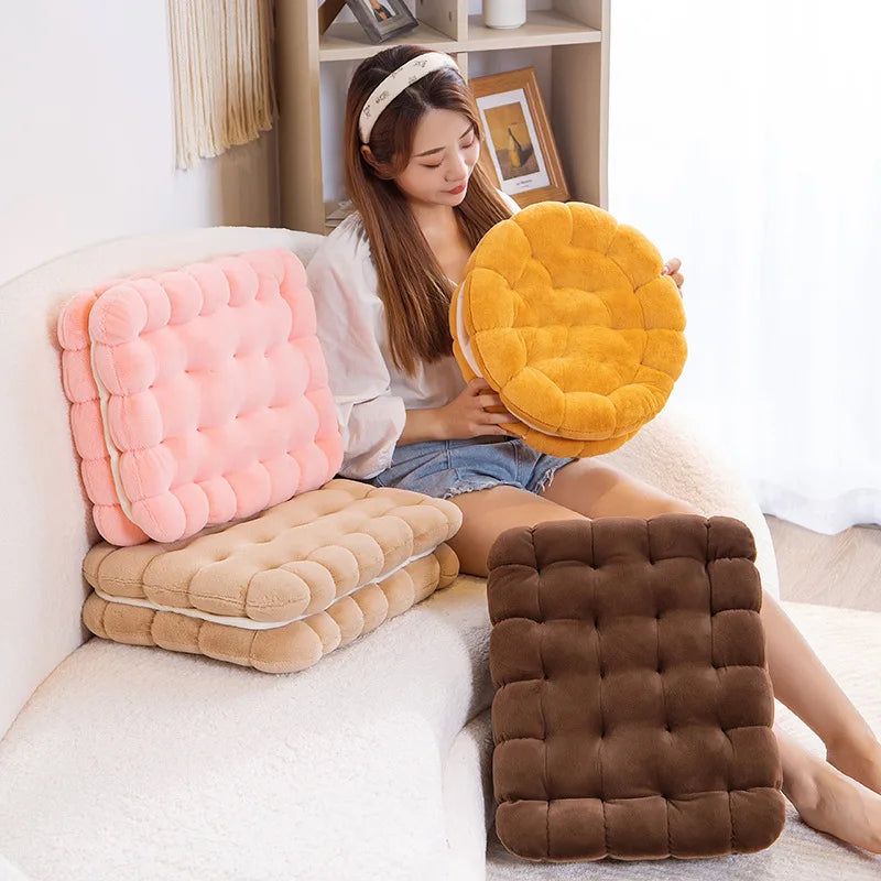 サンド クッキー型 ふわふわ クッション 丸型・四角