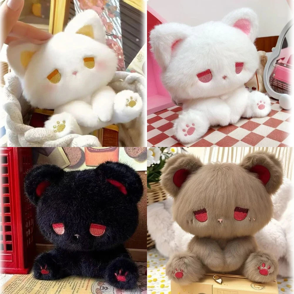 ふわふわ 垂れ目 猫くま ぬいぐるみ