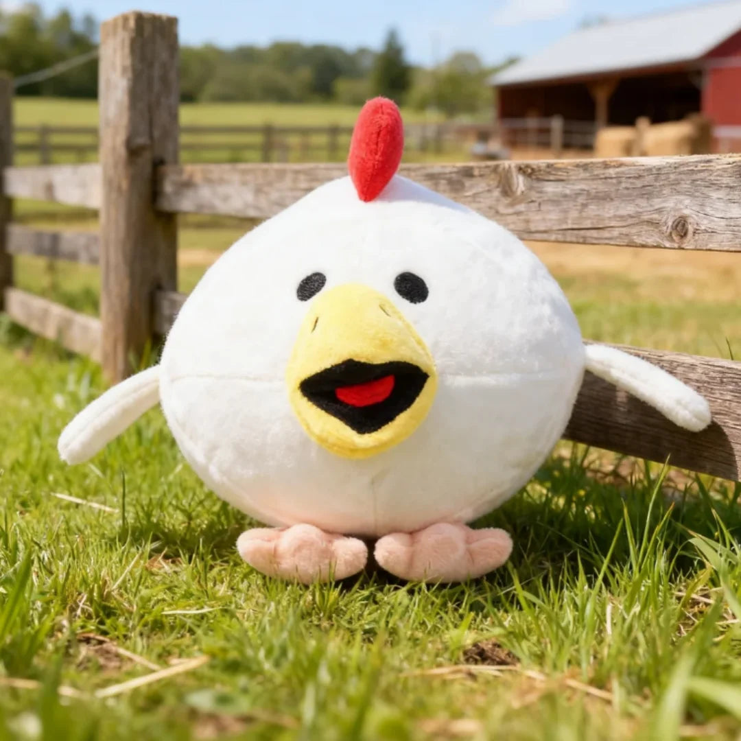 ふわふわ 丸い 白い ひよこ ぬいぐるみ