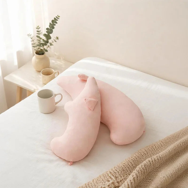 ふわふわ 豚型 ライトピンク 特大 抱き枕