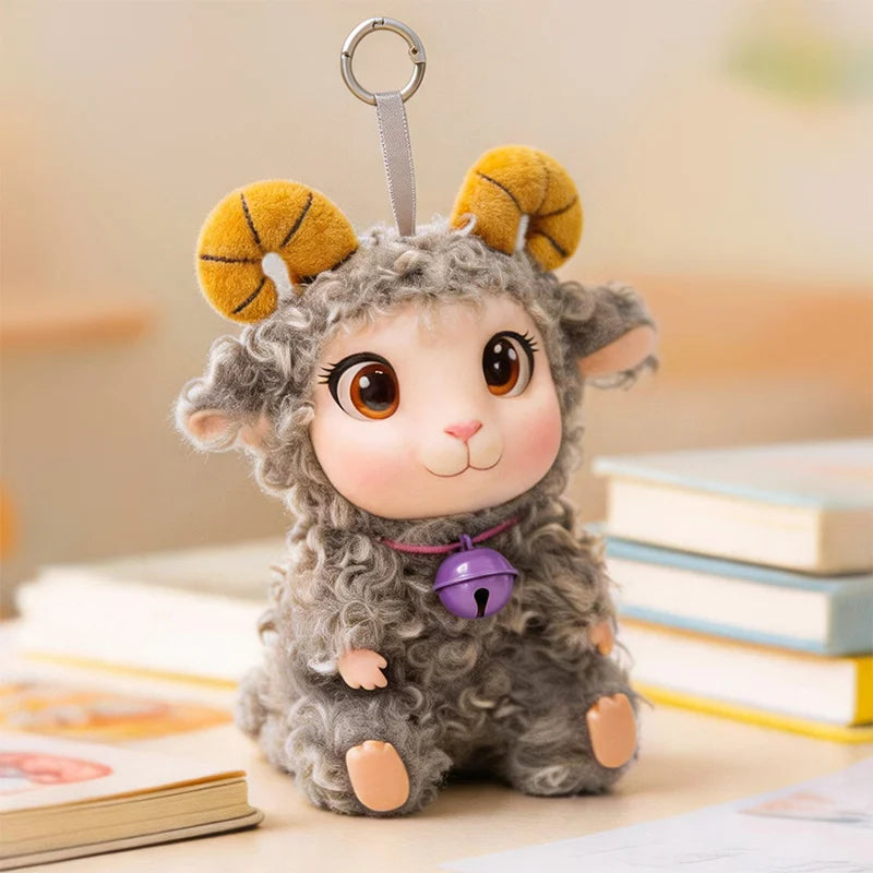 ぽっちゃり くりくり目 の もこもこ ひつじ ぬいぐるみ