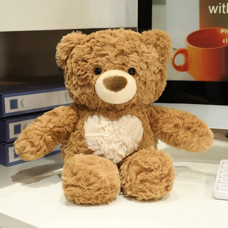 New hot Christmas Bear Lovely Teddy Bear Plush Toys Stuffed Cute Love Run Bear Girls Valentine's Gift Kids Baby Christmas Gifts