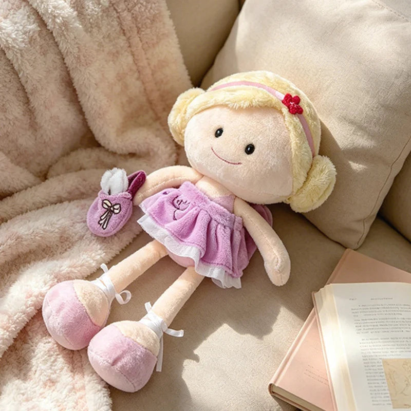 ポンポン足のふわふわ女の子ぬいぐるみ 各種ドレス