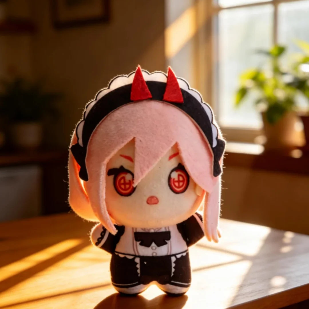 ピンク髪のデビルメイド風 ちびぬいぐるみ