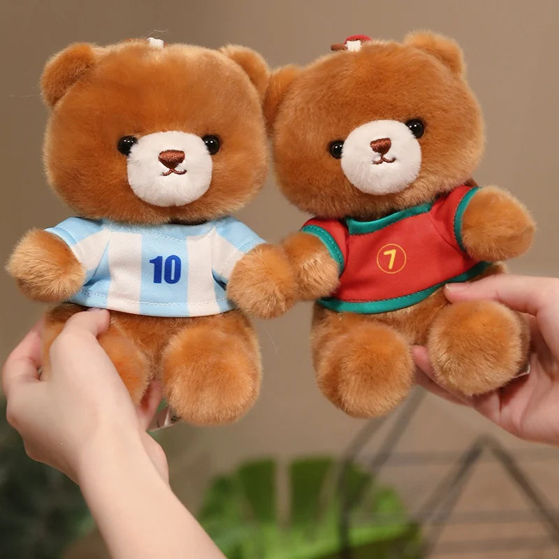 ふわふわ可愛い サッカーユニフォーム クマ ぬいぐるみ
