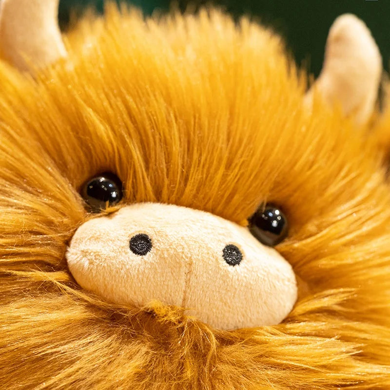 ふわふわ キャメル ハイランド牛 ぬいぐるみ