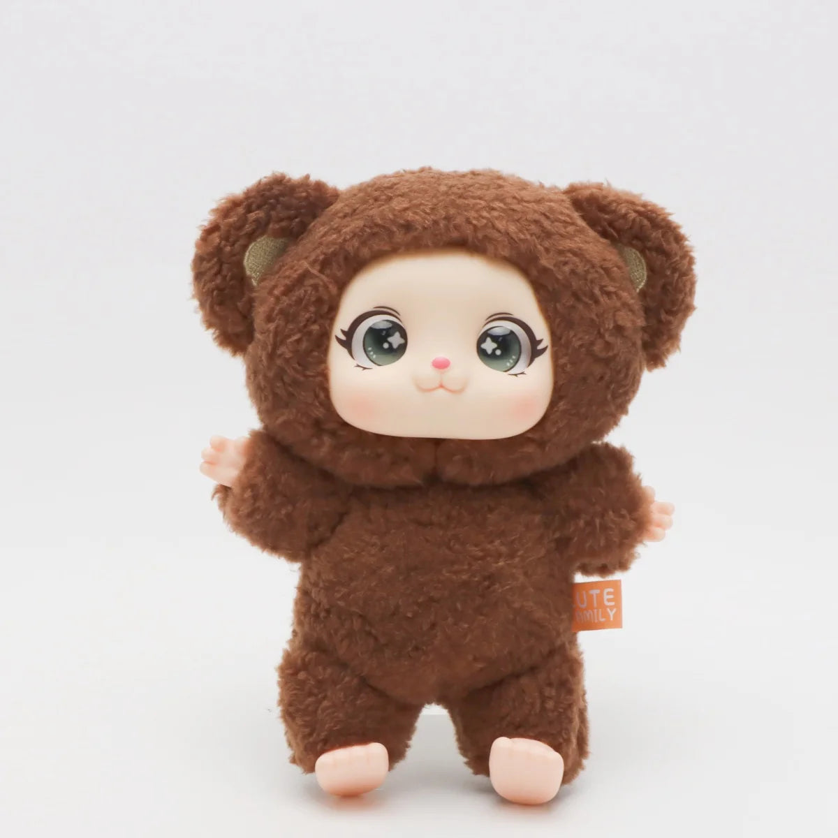 かわいい ふわふわうさぎ 着ぐるみ ドール グレー