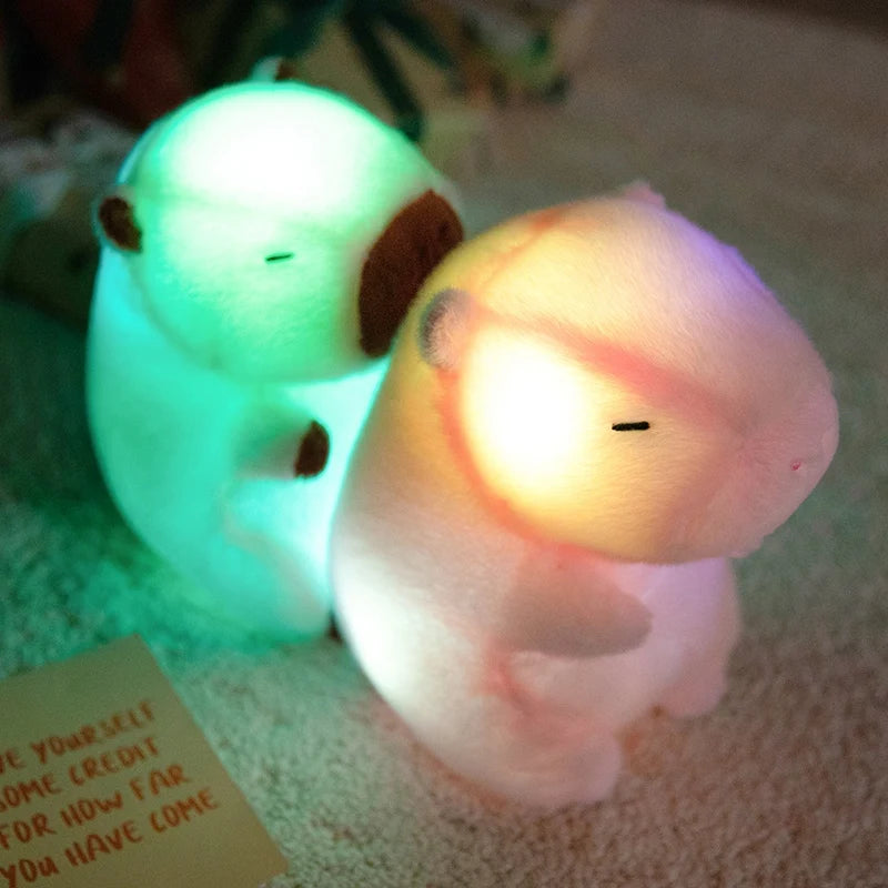 光る モチモチ 寝顔 癒やし動物 ぬいぐるみ