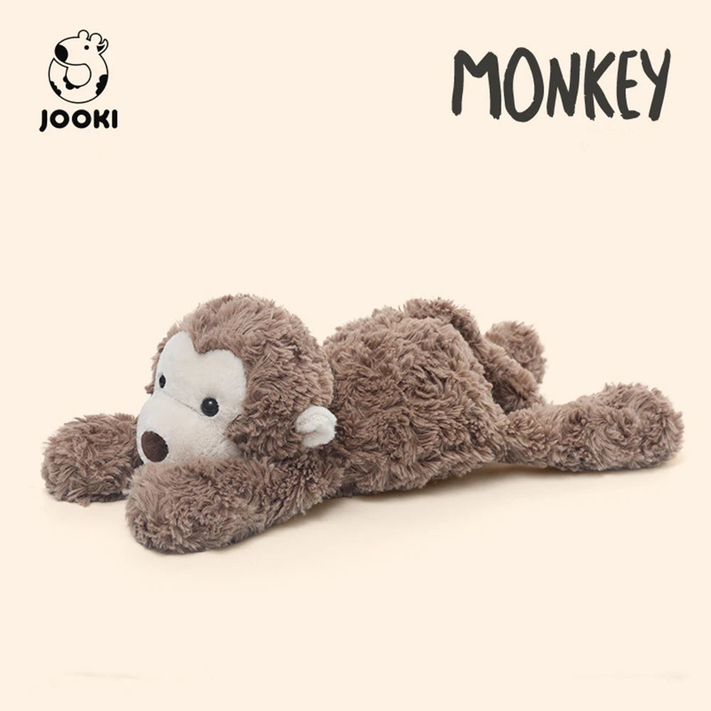 Cute Jimny Elephant, Hippopotamus, Monkey and Fox Plush Toys Funny Baby's Sleeping Companion Room Decor Girls Birthday Gifts
