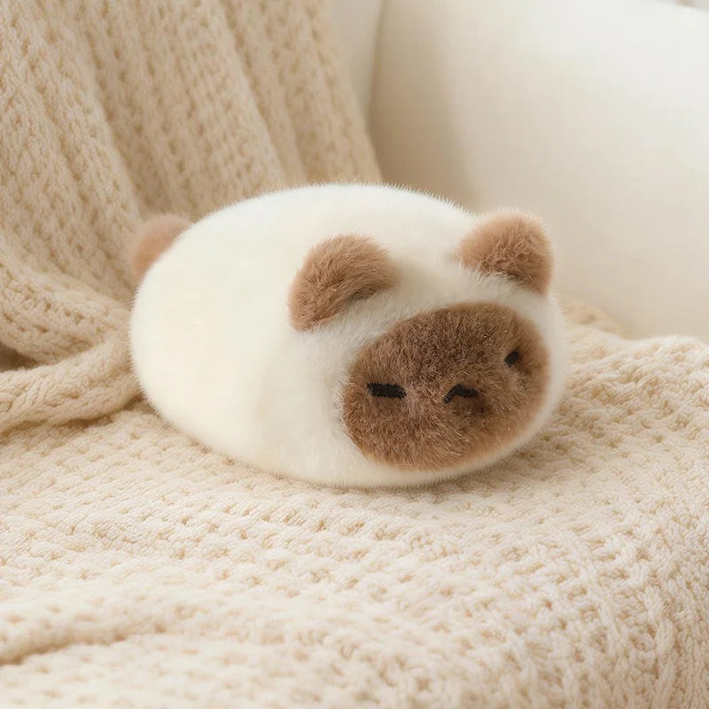 13cm Black Lying Cat Siamese Kitten Plush Toy Cartoon Lifelike Kitten Dolls Animal Artificial Touch Doll Kids Girls Birthday Gif