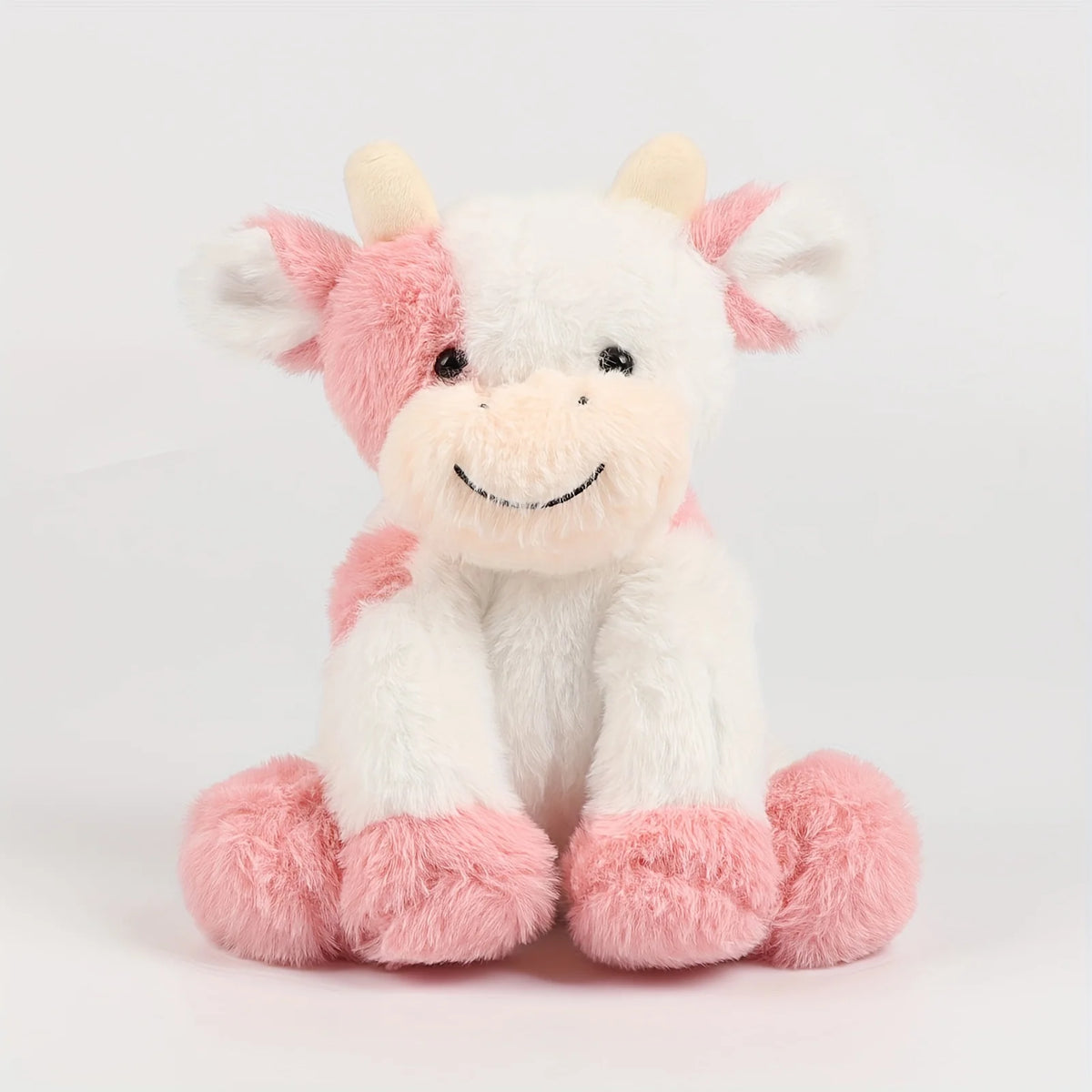 7.87in Cuddly Cow Plush Toy Soft Snuggly Stuffed Animal for Children Cute Silly Cow Doll Kawaii Cattle Plush Kids Birthday Gifts
