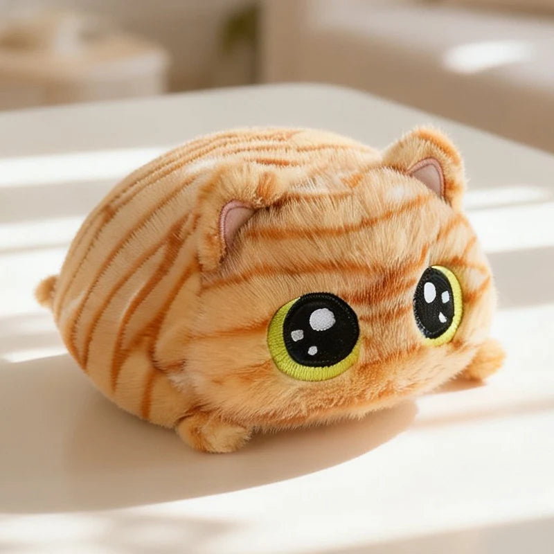 もこもこ ビッグアイ 猫 ぬいぐるみ ハンドウォーマー