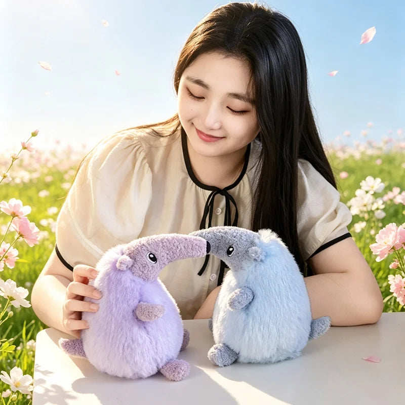 Ultra Soft Fluffy Colorful Anteater Plush Toy Cute Stuffed Animal Doll Kids Adults Cozy Bedroom Sofa Decor Perfect Birthday Gift