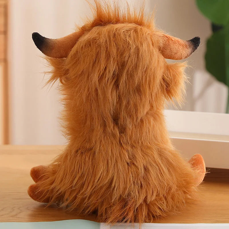 かわいい ふわふわ 茶色 ハイランド牛 ぬいぐるみ