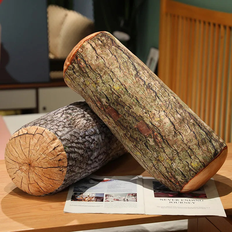 New 1cp Creative Stump Pillow Simulation Wood Stump Pillow Plush Toy Big Tree Pillow Cushion Pillow Birthday Gift Neck Pillow