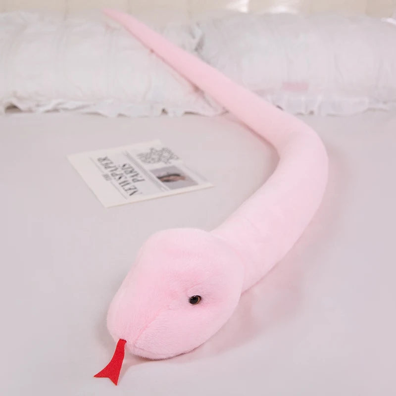 ふわふわ 長い ヘビ ぬいぐるみ 抱き枕 カラフル
