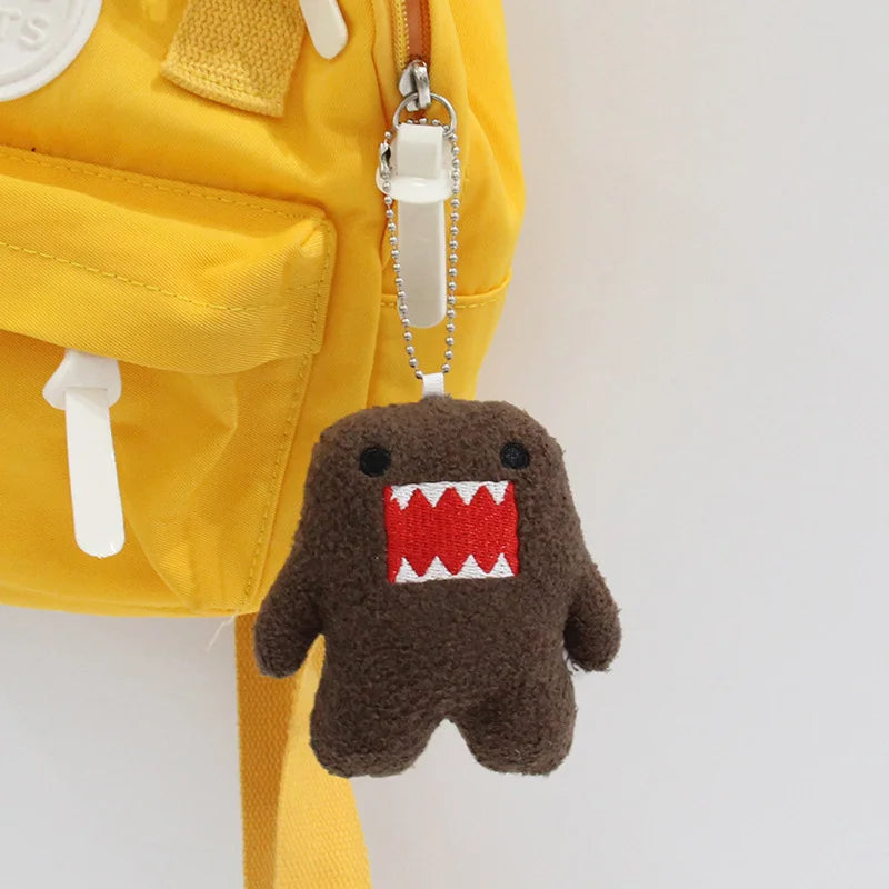 8cm Kawaii Domo Kun Plush Toys Cute Cartoon Domo Kun Plush Keychain Anime Keyring Charm for Backpack Decor Kids Birthday Gifts