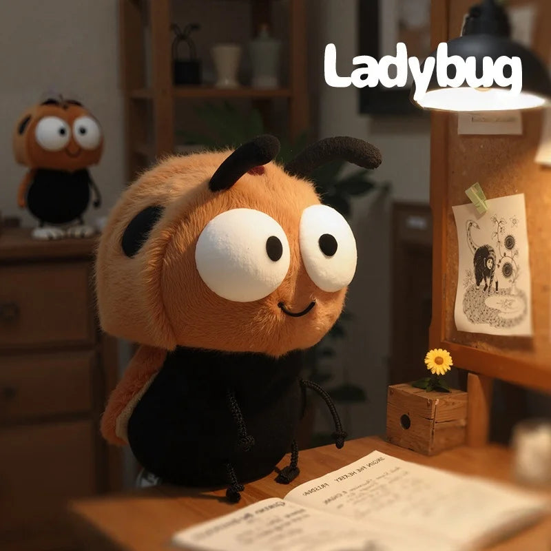 Ladybug 虫眼鏡が可愛い てんとう虫 ぬいぐるみ