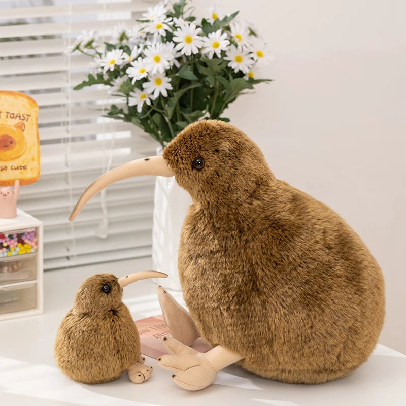 ふわふわキーウィ鳥 ぬいぐるみ 親子2サイズセット
