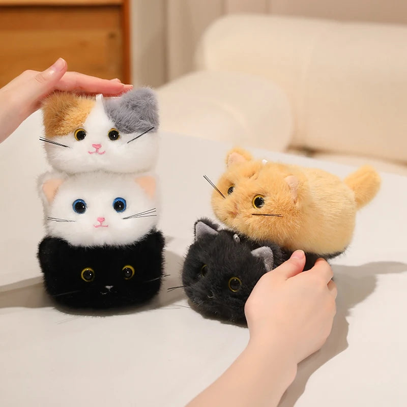 かわいい ふわふわ ミニ 猫 ぬいぐるみ 多色セット 青い目あり