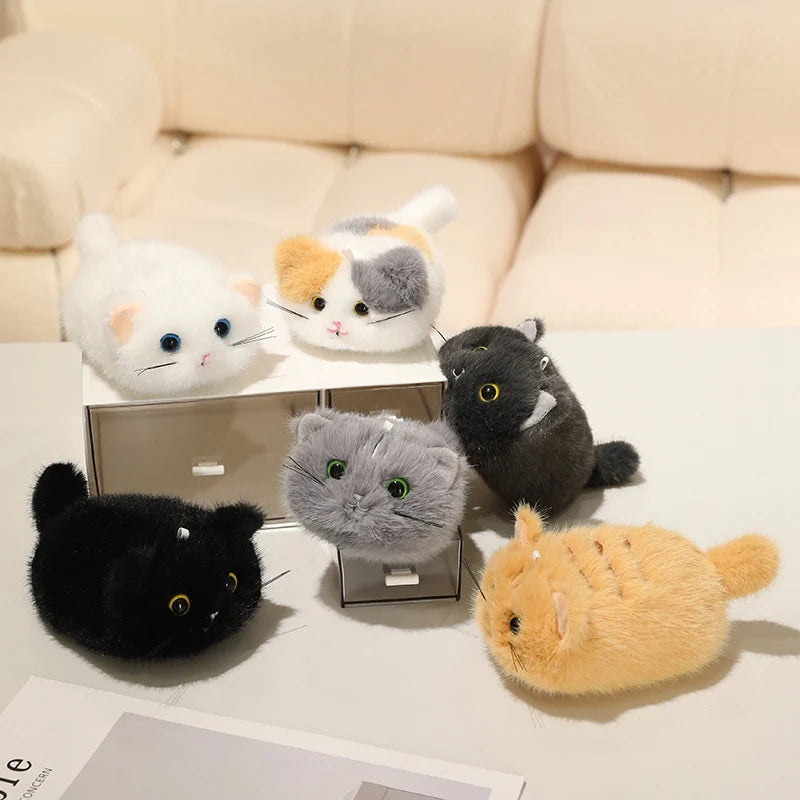 かわいい ふわふわ ミニ 猫 ぬいぐるみ 多色セット 青い目あり