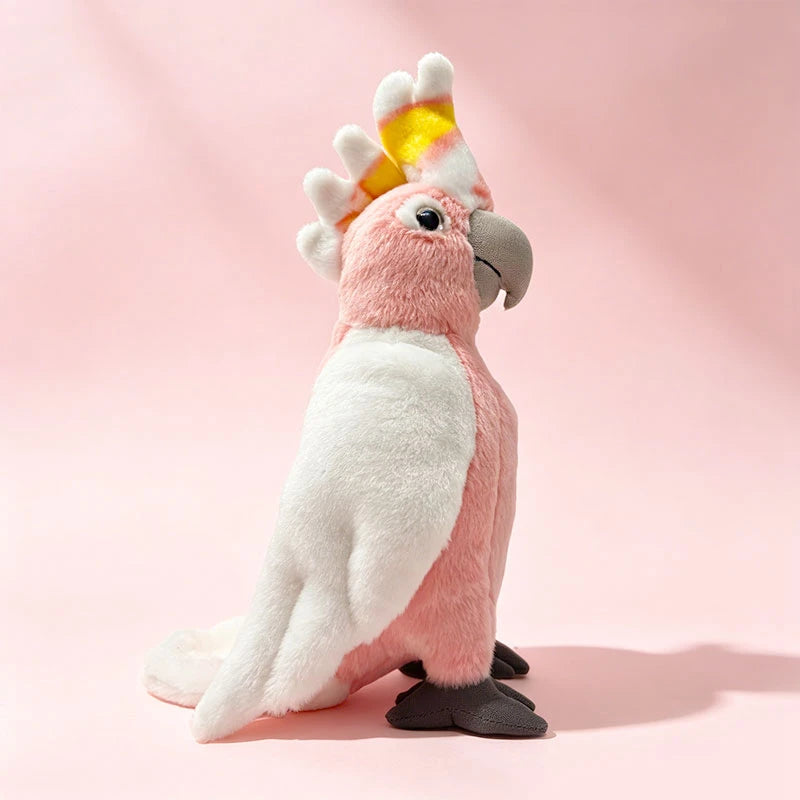 リアルな カラフル ふわふわ オウム ぬいぐるみ