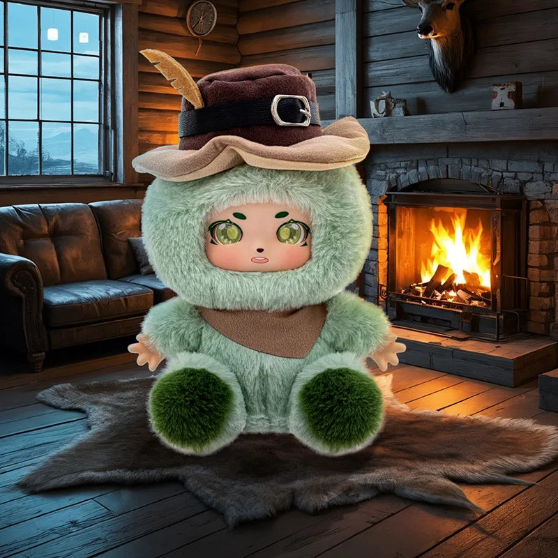 幻想的な夢見る瞳のふわふわキャラクターぬいぐるみ