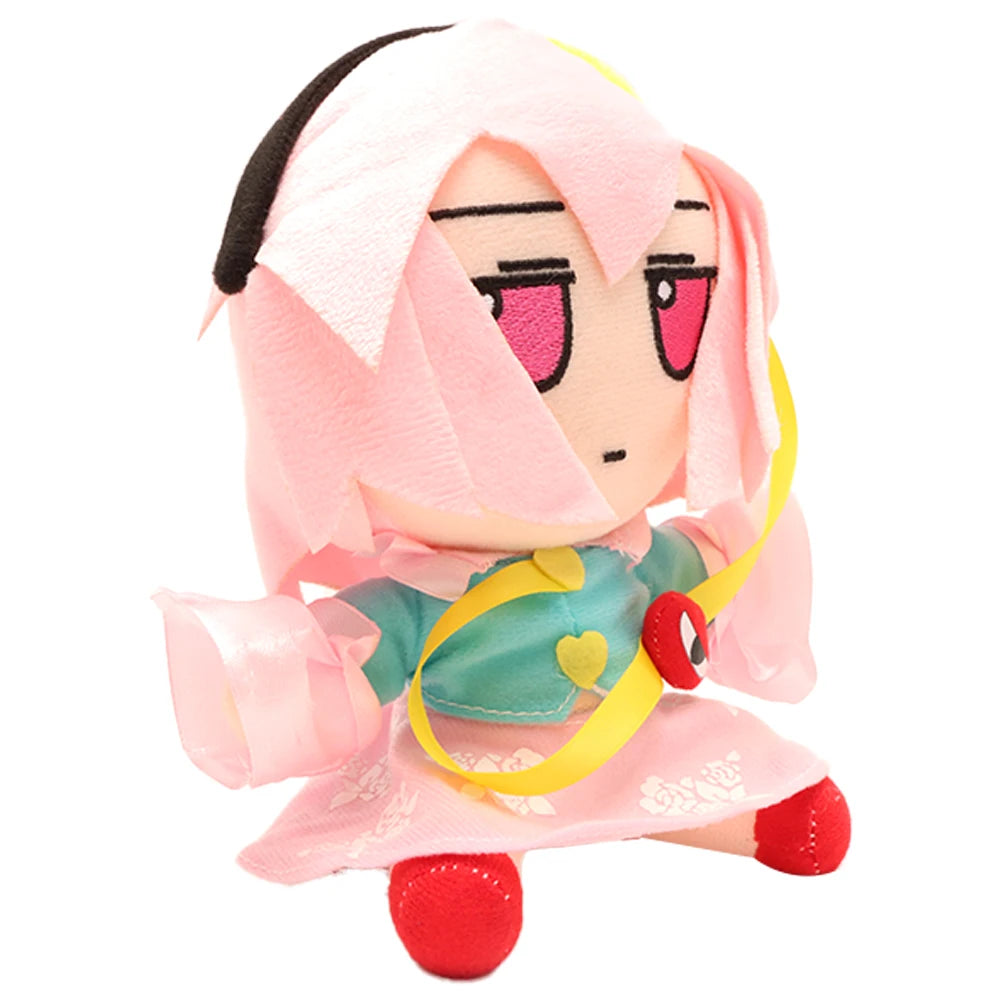 ピンク髪 けだるげな目 アニメ風 ちびキャラ ぬいぐるみ
