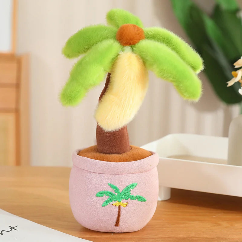 ふわふわ カラフル ヤシの木 鉢植え ぬいぐるみ
