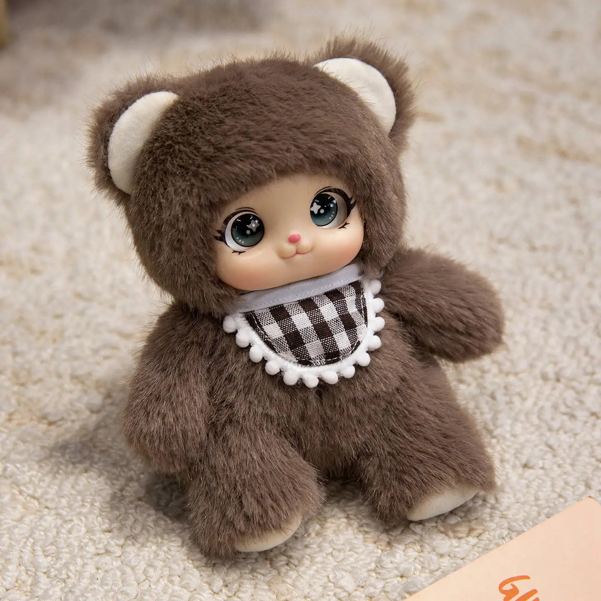 ふわふわ 大きな瞳の 動物 ベビー ぬいぐるみ