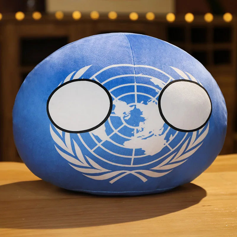 ふわふわ 世界の国旗 国ボール ぬいぐるみ
