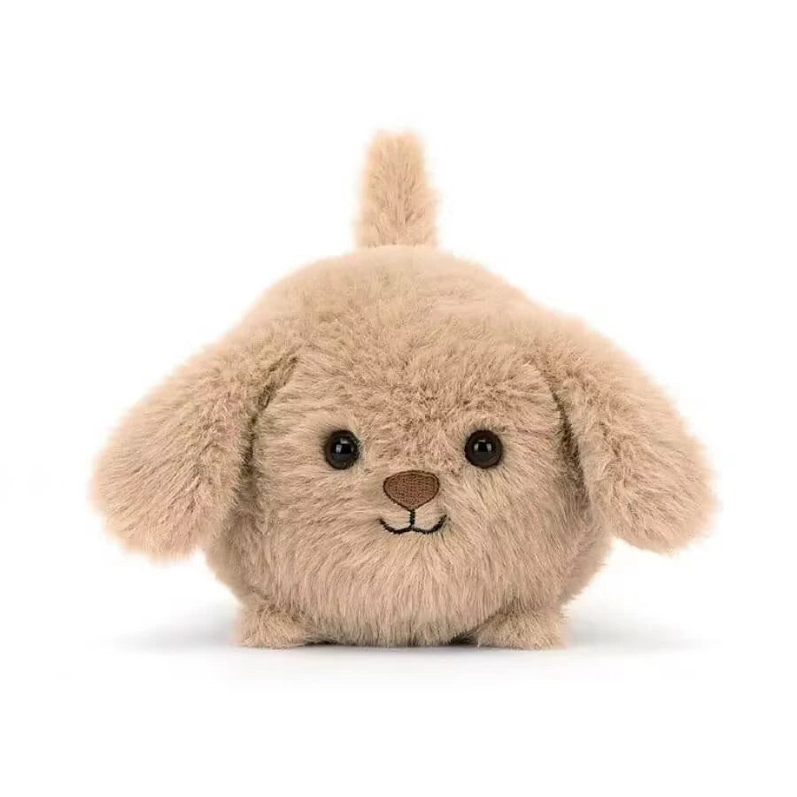 ころりん ふわふわ たれ耳 子犬 ぬいぐるみ ベージュ