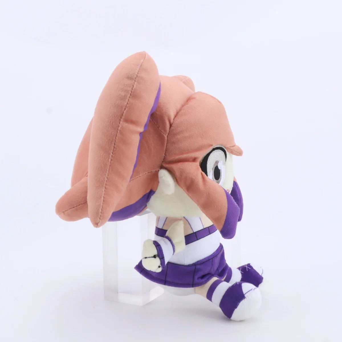 ピーチとパープルの可愛いアニメ風キャラクターぬいぐるみ