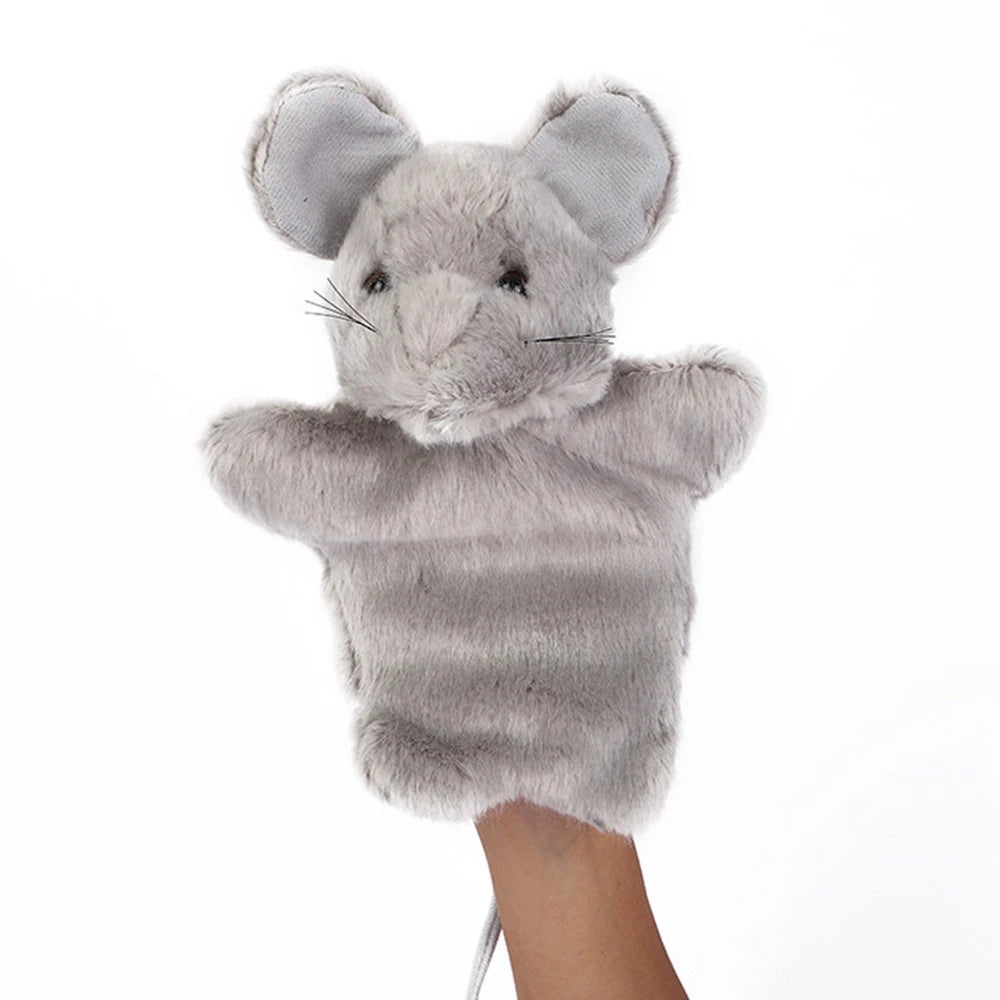 Animal Hand Puppet Rabbit Sheep Dolls Plush Hand Toy Early Education Learning Toys Children Marionetes Puppets for Telling Story