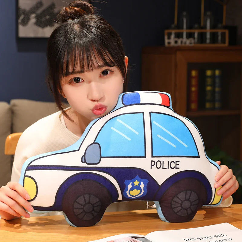 可愛い乗り物 飛行機 救急車 ふわふわぬいぐるみクッション