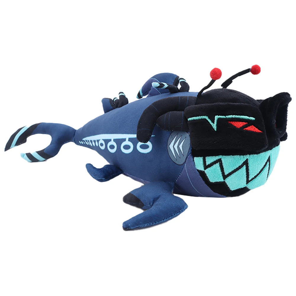 深海魚風 モンスターぬいぐるみ 赤い触角とギザギザ歯