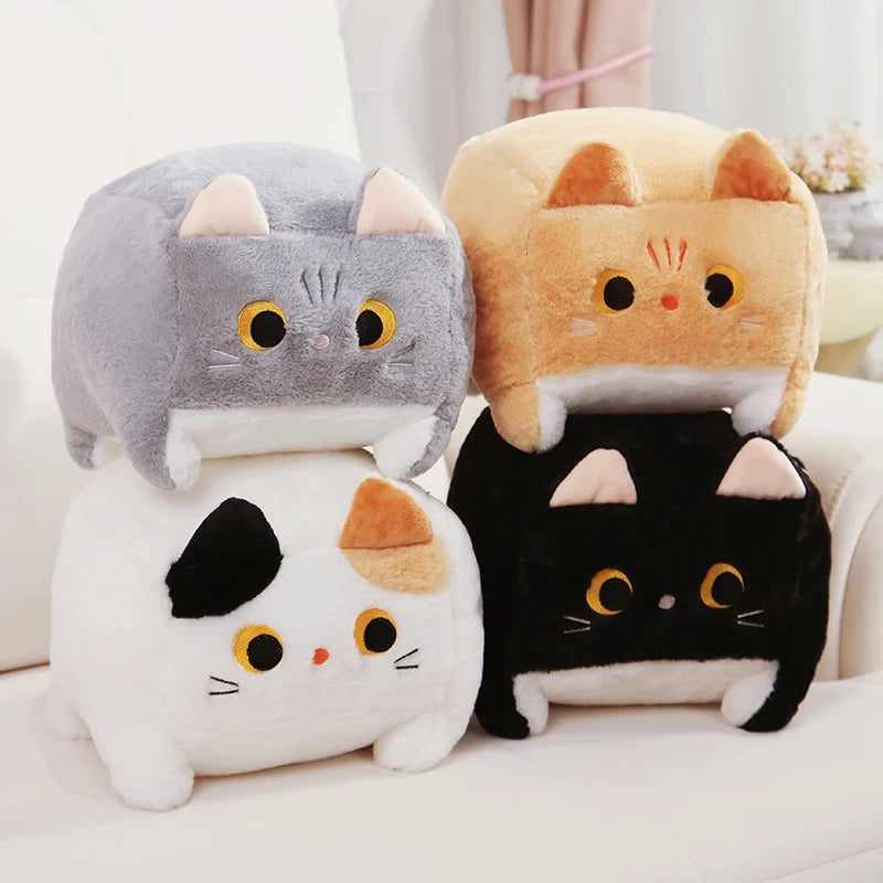 可愛い 食パン型 猫 ぬいぐるみ クッション