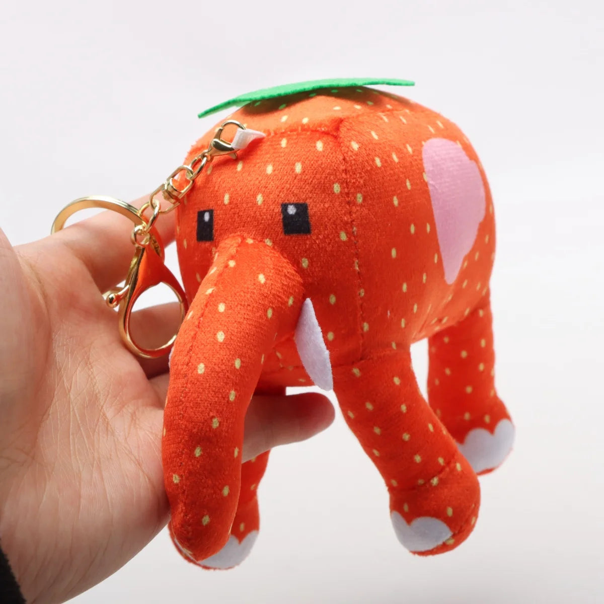 奇妙な 青い 多足 モンスター ぬいぐるみキーホルダー