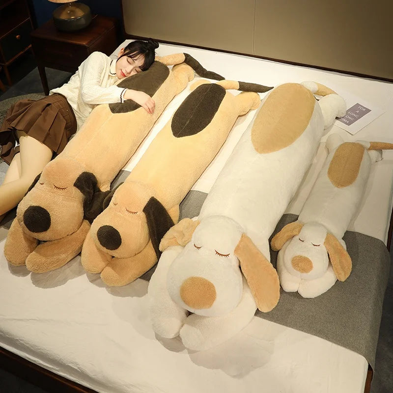 Giant Soft Dog Plush Toys Long Pillow High Quality Stuffed Animal Baby Appease Doll Home Decor Sofa Cushion Children Girl Gift