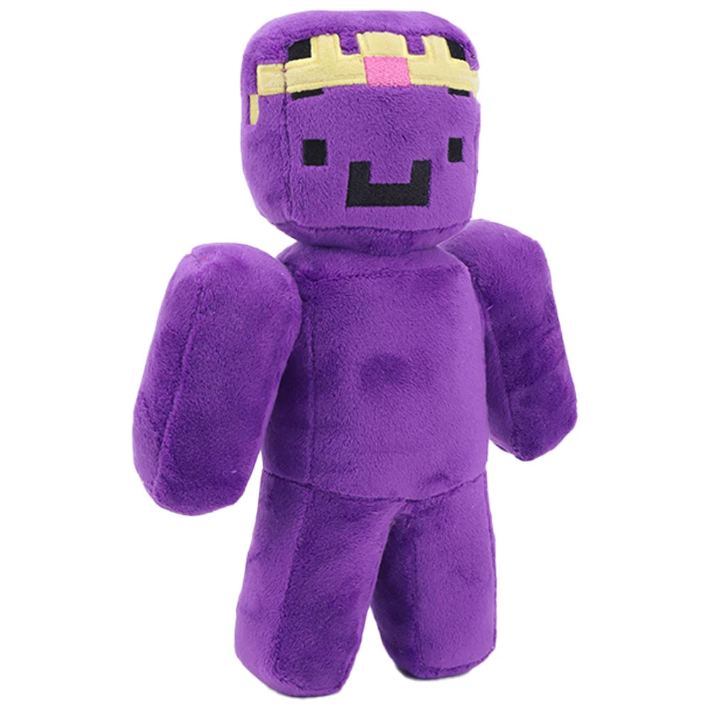 パープル 王冠 ブロック キャラクター ぬいぐるみ