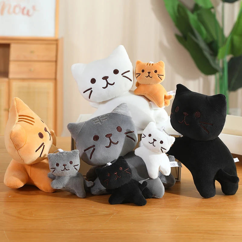 可愛い ふわふわ 猫 マスコット キーホルダー