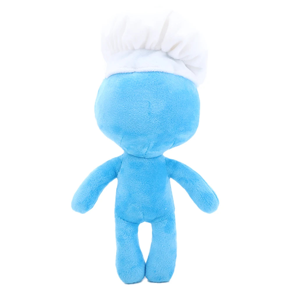 New Alan Becker Gamer Yellow Chef Blue Influencer Green Baker Red Sheriff Second Coming Plush Toy Perfect for Fan Birthday Gifts